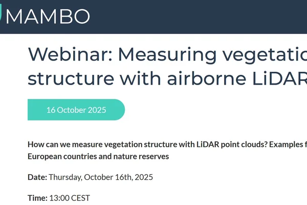 Webinar: Measuring vegetation structure with airborne LiDAR